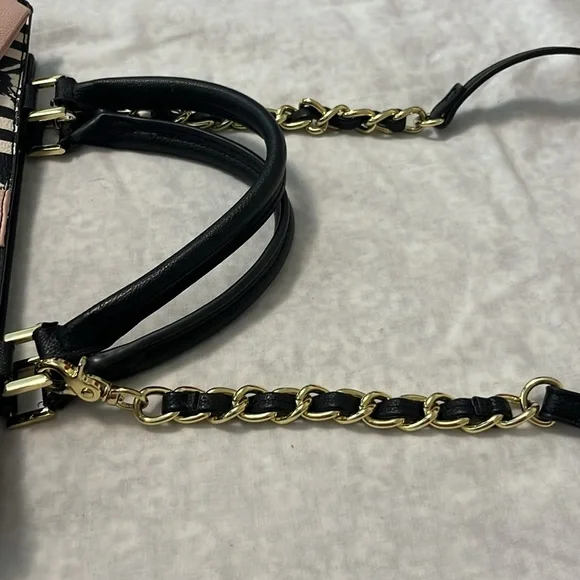 Betsey Johnson Black and Pink Bow Bag - Picture 15 of 15